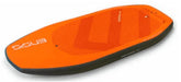 ENSIS orange wing foil board with textured deck, black rails, watersports equipment