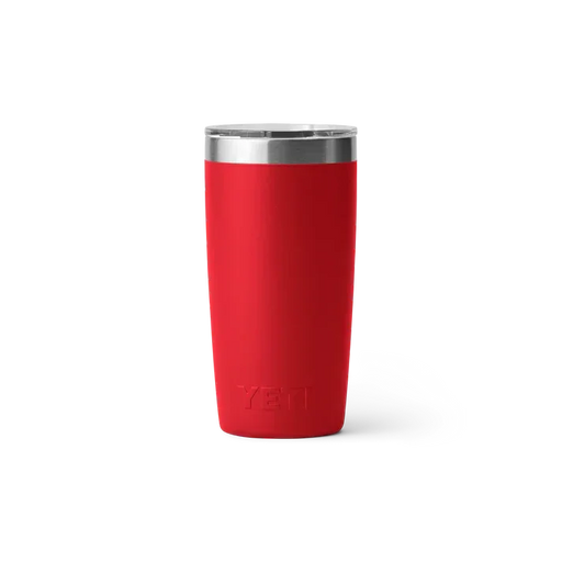 Yeti Rambler 10 oz red insulated tumbler with stainless steel rim