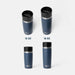 YETI Rambler travel bottles in navy, 12 oz and 16 oz sizes, insulated for watersports.
