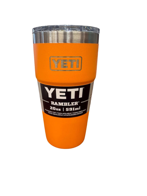 Yeti Rambler 20 oz Stackable Cup Limited Edition King Crab Orange - Boardworx