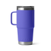YETI Rambler 20oz travel mug in ultramarine violet with handle and clear lid