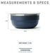 YETI Rambler large insulated bowl with lid, navy blue, 10.5 inch diameter, 5 inch height