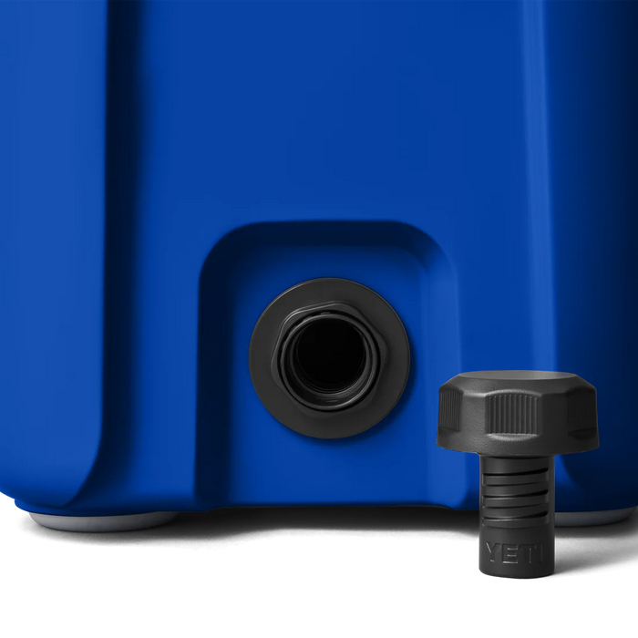 Yeti Roadie 15 Royal Blue cool box drain plug detail