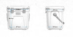 Yeti Roadie 24 Cooler dimensions diagram, showing front and side measurements.