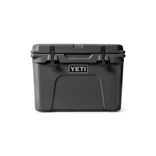YETI Tundra 35 hard cool box in Charcoal, front view