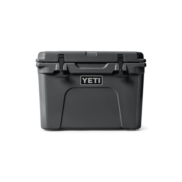 YETI Tundra 35 hard cool box in Charcoal, front view