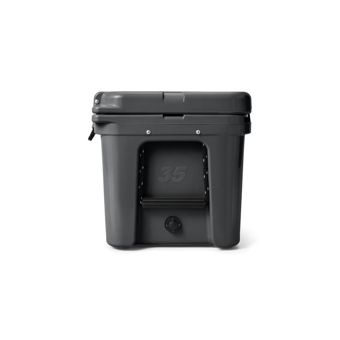 YETI Tundra 35 Cool Box end view showing drain plug
