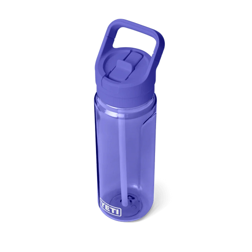 YETI ultramarine violet water bottle with handle and straw, ideal for watersports.