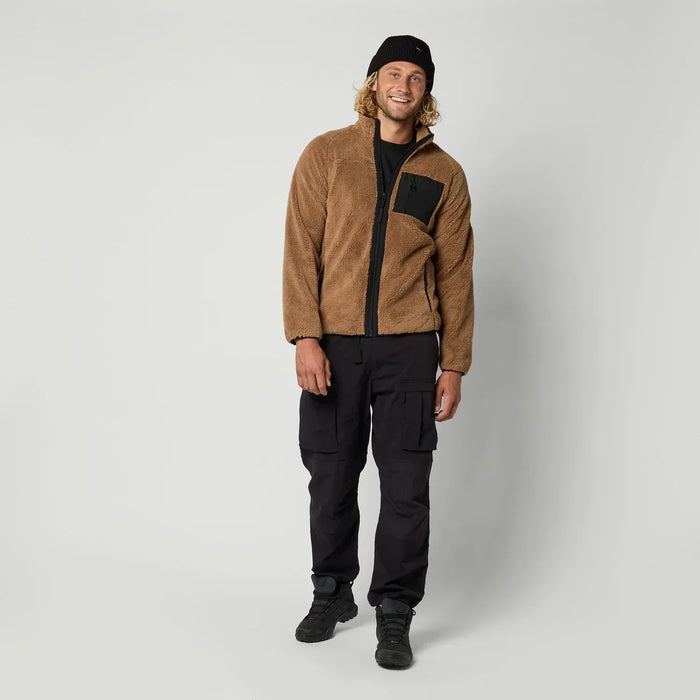 Mystic DTS Teddy Zip Thru Fleece Slate Brown